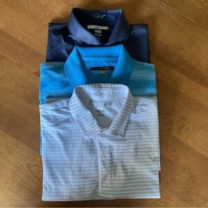 Greg Norman “Play Dry” Golf Shirts - bundle of 3 shirts